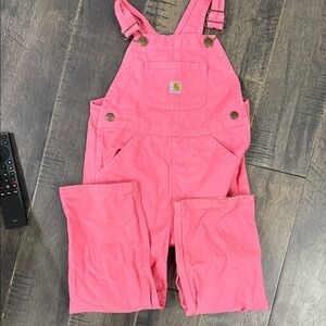 Pink carhartt overalls